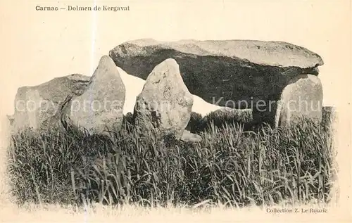 AK / Ansichtskarte Carnac_Morbihan Dolmen de Kergavat Megalith Carnac Morbihan