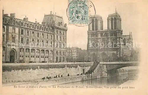 AK / Ansichtskarte Paris Prefecture de Police Notre Dame la Seine Paris