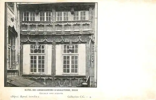 AK / Ansichtskarte Dijon_Cote_d_Or Hotel des Ambassadeurs d Angleterre Dijon_Cote_d_Or
