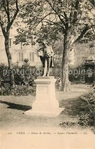 AK / Ansichtskarte Paris Statue de Berlioz Denkmal Paris