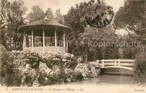 AK / Ansichtskarte Martigny les Bains Kiosque Etang Martigny les Bains