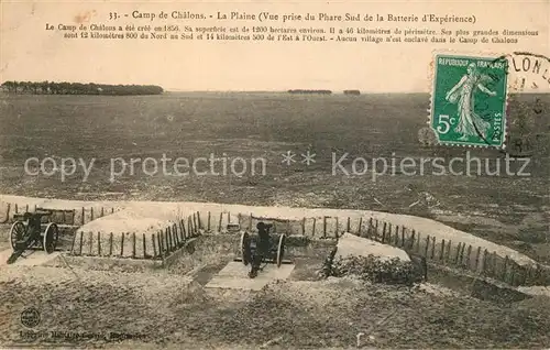 AK / Ansichtskarte Camp_de_Chalons La Plaine vue prise du Phare Sud de la Batterie d Experience Camp_de_Chalons