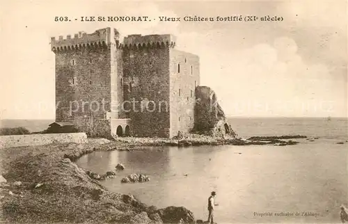 AK / Ansichtskarte Ile_Saint Honorat_Alpes_Maritimes Vieux Chateau fortifie XIe siecle Ile_Saint Honorat