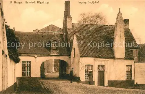 AK / Ansichtskarte Bruges_Flandre Entree du Beguinage Ingang Begijnhof Bruges_Flandre