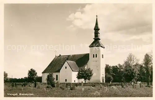 AK / Ansichtskarte Visingsoe Brahekyrkan Kirche Visingsoe