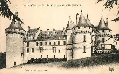 AK / Ansichtskarte Chaumont sur Loire Chateau Schloss Chaumont sur Loire