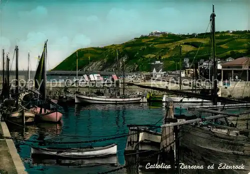 AK / Ansichtskarte Cattolica Darsena ed Edenrock Hafen Fischerboote Cattolica