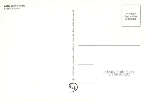 AK / Ansichtskarte Vilshofen_Donau Abtei Schweiklberg Fliegeraufnahme Vilshofen Donau