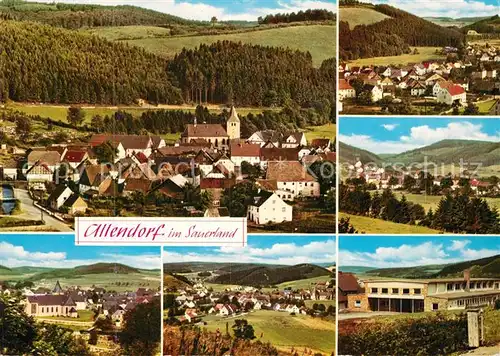 AK / Ansichtskarte Allendorf_Sauerland Panorama Teilansichten Allendorf_Sauerland