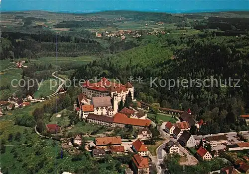 AK / Ansichtskarte Wolfegg Fliegeraufnahme mit Schloss Wolfegg Wolfegg