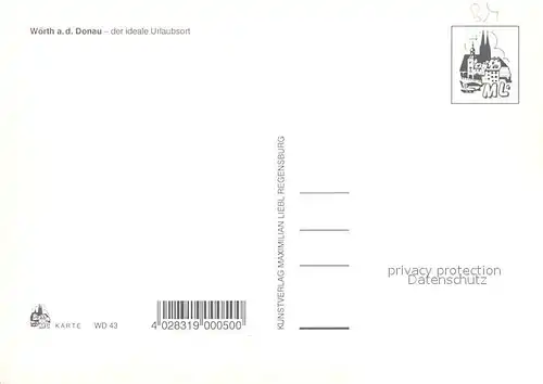AK / Ansichtskarte Woerth_Donau Schloss Woerth Donau