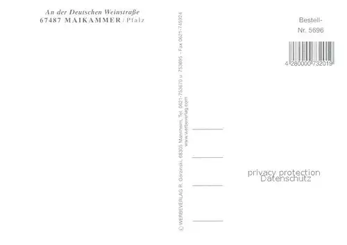 AK / Ansichtskarte Maikammer Tor Fachwerkhaus Panorama Denkmal Monument Kirche Strassenpartie Maikammer