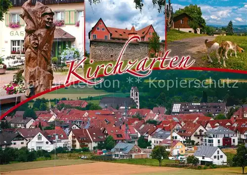 AK / Ansichtskarte Kirchzarten Gasthaus Brunnen Ortsansicht Kirchzarten