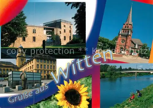 AK / Ansichtskarte Witten_Ruhr Teilansichten Kirche Ruhrpartie Witten Ruhr