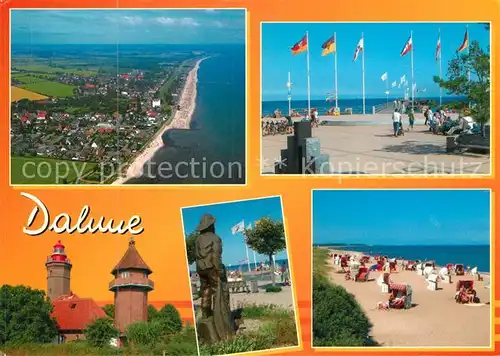 AK / Ansichtskarte Dahme_Ostseebad Fliegeraufnahme Fahnenplatz Leuchtturm Strand Dahme_Ostseebad