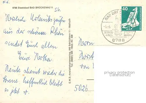 AK / Ansichtskarte Bad_Brueckenau Kuranlagen Kurpark Teilansichten Bad_Brueckenau
