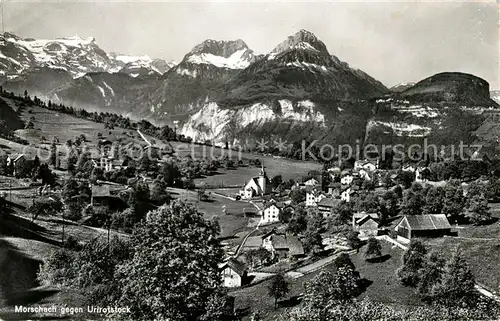 AK / Ansichtskarte Morschach gegen Urirotstock Morschach