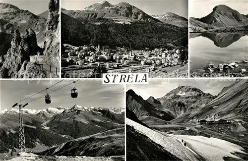 AK / Ansichtskarte Strela Davo Schiahoerner Dorfberg Gondelbahn Schatzalp Strela Strela