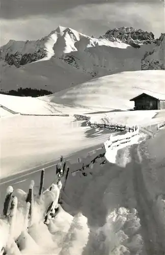 AK / Ansichtskarte Adelboden Im Eselmoos Bonderspitz udn Kleinlohner Adelboden