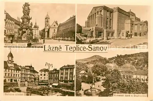 AK / Ansichtskarte Teplice_Sanov Lazne Masarykovo namesti Divadlo  Teplice Sanov