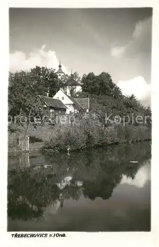 AK / Ansichtskarte Trebechovice Partie am Fluss Trebechovice