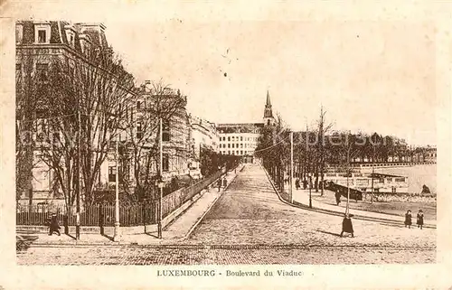 AK / Ansichtskarte Luxembourg Boulevard du Viaduc Luxembourg