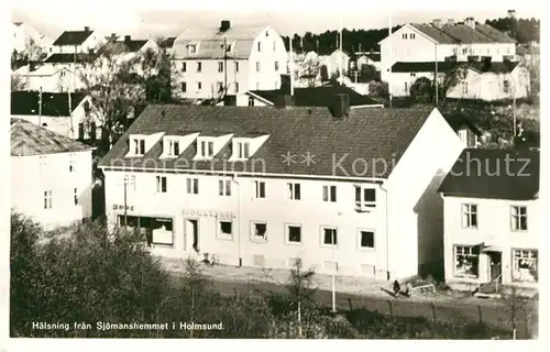 AK / Ansichtskarte Haelsning Sjoemanshemmet Holmsund Haelsning