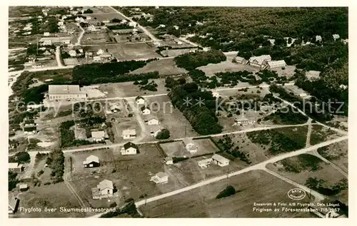 AK / Ansichtskarte Skummesloevsstrand Fliegeraufnahme Skummesloevsstrand