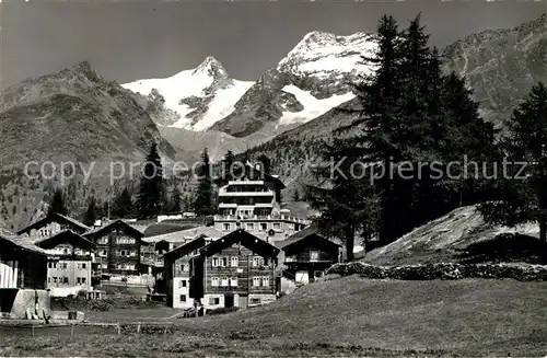 AK / Ansichtskarte Saas Fee Lohmatten Pension Alphubel Fietschhorn Laquinhorn Saas Fee