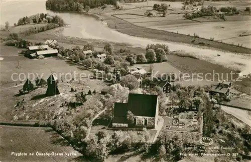 AK / Ansichtskarte Stockholm oesseby Garns Kyrka Fliegeraufnahme Stockholm