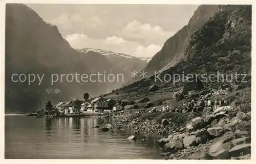 AK / Ansichtskarte Gudvangen_Norwegen Panorama Gudvangen Norwegen