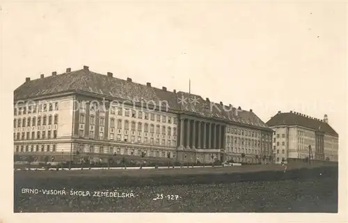 AK / Ansichtskarte Brno_Bruenn Vysoka Skola Zemedelska Brno_Bruenn