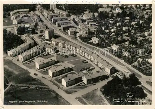 AK / Ansichtskarte Linkoeping Fliegeraufnahme Majelden Linkoeping
