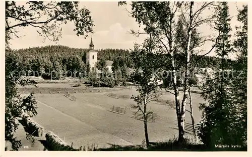 AK / Ansichtskarte Moersils Kyrka Blick zur Kirche 