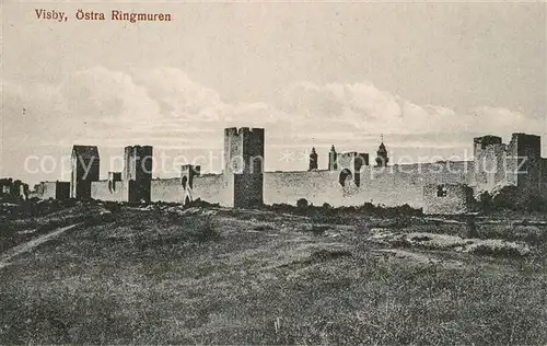 AK / Ansichtskarte Visby oestra Ringmuren Ringmauer Visby