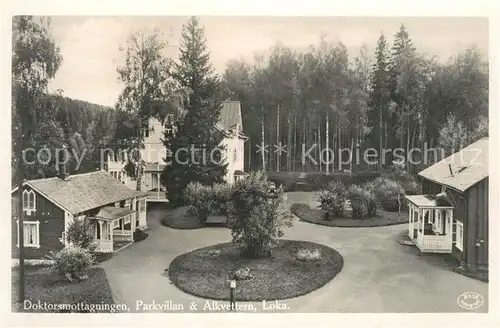 AK / Ansichtskarte Loka_Brunn Doktorsmottagningen Parkvillan Alkvettern 