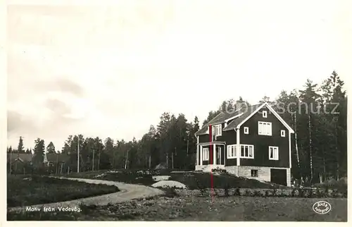 AK / Ansichtskarte Vedevag_Schweden Haus am Waldrand Vedevag Schweden