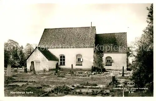 AK / Ansichtskarte Hjortsberga Kyrka Kirche Friedhof 