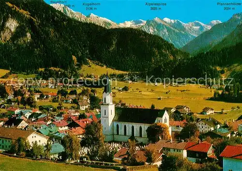 AK / Ansichtskarte Hindelang mit Bad Oberdorf und oestrachtal Hindelang