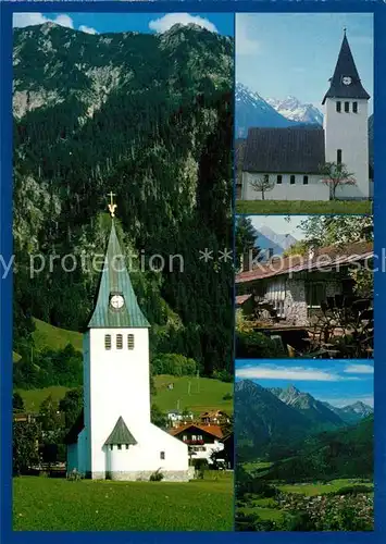 AK / Ansichtskarte Bad_Oberdorf Pfarrkirche Panorama Bad_Oberdorf