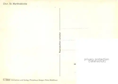 AK / Ansichtskarte Chur_GR St Martinskirche Chur_GR
