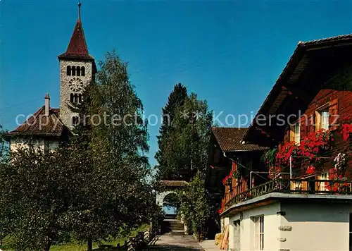 AK / Ansichtskarte Brienz_BE Kirche Brienz_BE