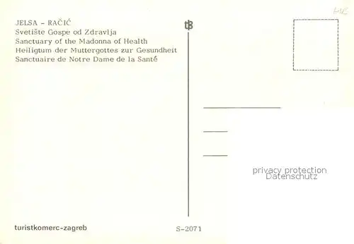 AK / Ansichtskarte Jelsa_Kroatien Heiligtum der Muttergottes zur Gesundheit Jelsa Kroatien