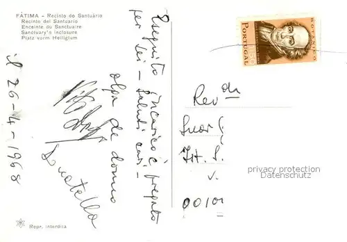 AK / Ansichtskarte Fatima Recinto do Santuario Fatima