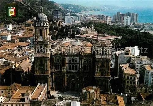 AK / Ansichtskarte Malaga_Andalucia Vista aerea de la Cathedral Malaga_Andalucia