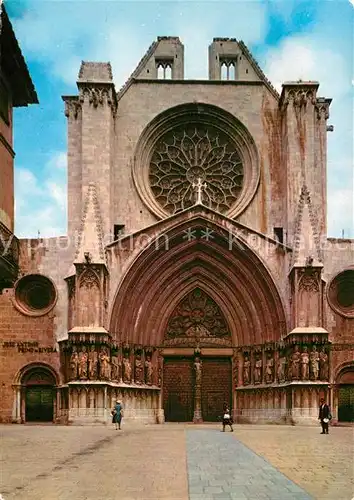 AK / Ansichtskarte Tarragona Fachada de la Catedral Tarragona