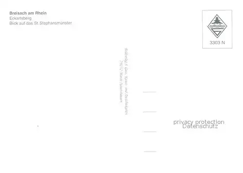 AK / Ansichtskarte Breisach_Rhein Eckartsberg St Stephansmuenster Breisach Rhein