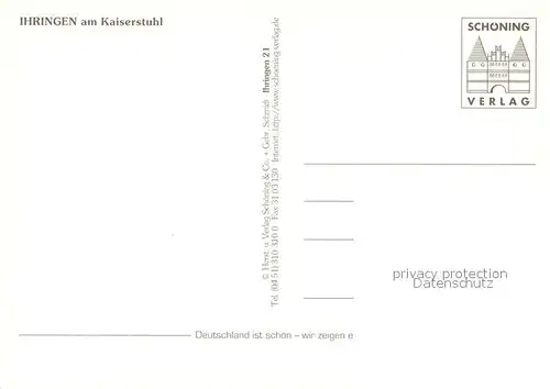 AK / Ansichtskarte Ihringen Rathaus Wein Panorama Kirche Ihringen