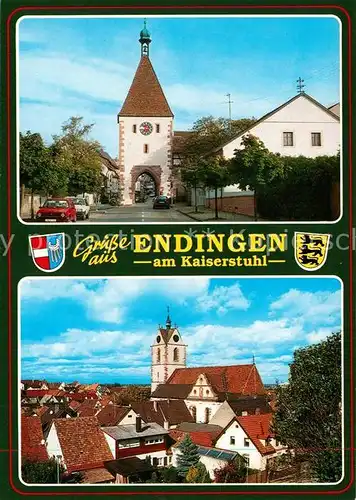 AK / Ansichtskarte Endingen_Kaiserstuhl Stadttor Teilansicht Endingen_Kaiserstuhl