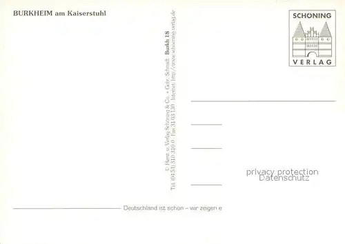 AK / Ansichtskarte Burkheim_Kaiserstuhl Stadttor Panorama Winzergenossenschaft Wirtshausschild Burkheim_Kaiserstuhl